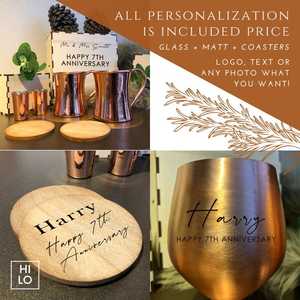 Pure Copper <b>Wine</b> Glass Set of 2 Shatter Proof Glasses Unbreakable <b>Wine</b> Glass <b>Goblets</b> Premium Gift for Men Women Rose Gold Birthd - Product Image 4