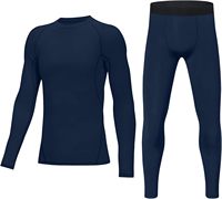 Collants de Compression de Fitness à manches longues pour jeunes costumes ensemble d'entraînement de gymnastique active 2 pièces chemise de Compression de Yoga de marque privée