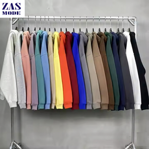 Sudadera Gruesa de 300gsm 500gsm con Logotipo Personalizado del Fabricante, Sudadera con Hombros Caídos, Estilo Francés, Holgada, Corta, de Gran Peso para Hombre - Product Image 6