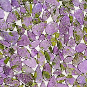 Purpurite-GEMA suelta de cabujón Natural, gemas mezcladas al por mayor - Product Image 6