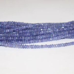 Venta al por mayor 4-5mm tanzanita facetada Rondelle Beads 16 pulgadas de largo para la fabricación de joyas con piedras preciosas naturales - Product Image 2