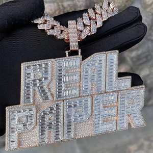 Collier pendentif plaqué or/argent de luxe pour femmes bijoux élégants à longue chaîne pour la fête et l'usure quotidienne - Product Image 2