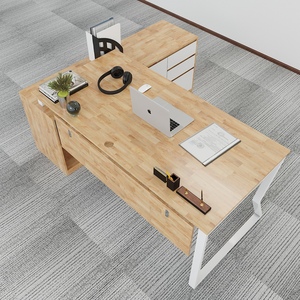 Escritorio Ejecutivo Metálico 180x160cm Diseño Moderno Patas de Acero Requiere Ensamblaje (HBMC024) - Product Image 2
