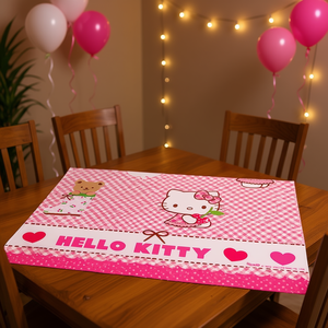 Mantel de Plástico Hello Kitty 1.2X1.8M Decoración para Fiestas Paquete de 2 Piezas - Product Image 3