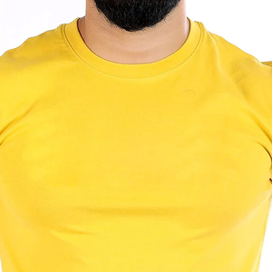 เสื้อยืดผ้าฝ้าย100% สำหรับผู้ชายพิมพ์ลายทรงหลวมเสื้อยืดสีพื้นคอกลมคุณภาพสูงเหมาะสำหรับใส่ในฤดูร้อน - Product Image 4