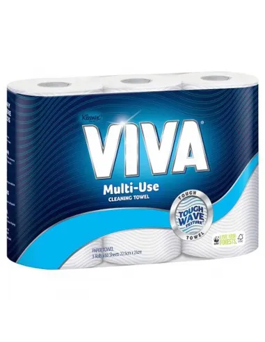 ผ้าขนหนูกระดาษลายมือชื่อ viva/viva ผ้าหลายพื้นผิวม้วนใหญ่เลือก-แผ่น2ชั้น