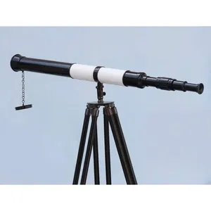ขายทั้งกล้องโทรทรรศน์ทองเหลืองที่มีขาตั้งกล้องสีดำสีขาวยืน Fornautical วิทยาศาสตร์ Labs เพื่อการศึกษาในต่ำ Moq ราคาถูก - Product Image 3