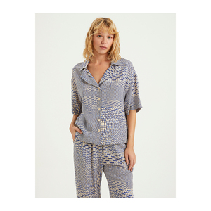 Blusa y Camisa Estampada de Mezcla de Viscosa BGN para Mujer S23G126 - Product Image 4