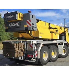 Grue tout-terrain hydraulique d'occasion Grovez GMK3060L-1 2023, capacité de 65 tonnes, moteur 340 CV, garantie de plus de 5 ans, 79 370 lb MVM, boîte de vitesses Pu - Product Image 3