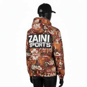 Chaqueta Cortavientos de Poliéster Premium de 130 GSM para Mujer, Estampado Completo Multicolor, Logotipo Personalizado, Chaqueta con Transferencia de Calor para Mujer - Product Image 5