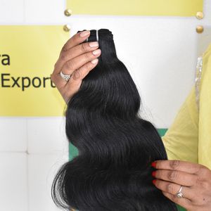 High Quality 100% <b>Raw</b> Cuticle Aligned Virgin Human Hair BodyWave <b>Raw</b> Natural Color <b>Black</b> Human Hair Weave Bundle - Product Image 4