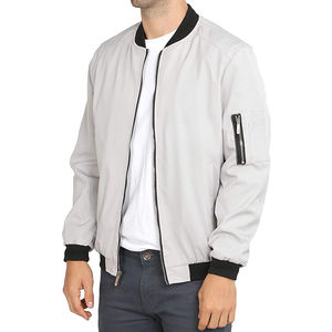 Chaqueta Bomber de Invierno para Hombre, Estilo Urbano, con Cierre, Cuello Alto, Logotipo Frontal, Personalizable, Gran Venta - Product Image 1