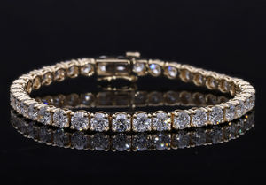 14K สร้อยข้อมือเพชรกะรัต12.16ทองกะรัตสำหรับสุภาพสตรี - Product Image 4