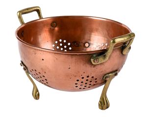 Top Selling Premium Quality Stainless Steel Colander & <b>Strainer</b> with Gold Color Handle Eco-Friendly Handmade Kitchenware - Product Image 1