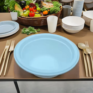 Bol à bagasse de canne à sucre rond biodégradable écologique de qualité supérieure, parfait pour les plats à emporter et le déjeuner - Product Image 4