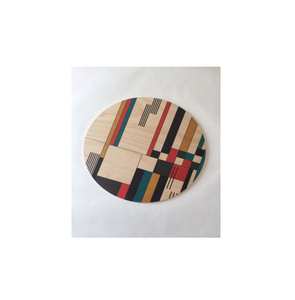 High Quality Classic Style <b>Wood</b> and Printed <b>Trivet</b> Set for Beer Cups Tableware and Home Decor Packaged in Carton - Product Image 6