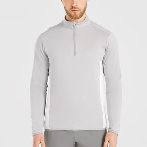 Tissu écologique col rond personnalisé demi-fermeture éclair sweat pull mode Streetwear survêtement sweat pour hommes OEM - Product Image 6