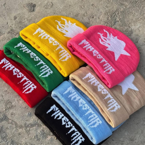 Gorro de Punto Acrílico Transpirable, Impermeable, Personalizable, Unisex, Suave, con Cadenas/Lentejuelas Ajustables, Gorros de Invierno Cómodos y Elegantes - Product Image 2