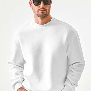 Sudadera con capucha gruesa y pesada en blanco, sudaderas con hombros caídos para hombre, logotipo personalizado GSM 380, sudaderas básicas de algodón 100% de gran tamaño - Product Image 5