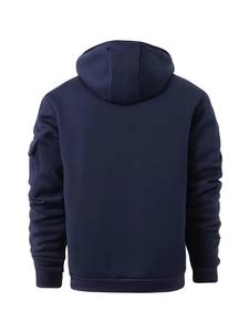 Nouvelle mode de sweats à capuche personnalisés à fermeture éclair et impression bouffante à vendre dernier style de sweats à capuche pour hommes de couleur unie de grande taille - Product Image 2