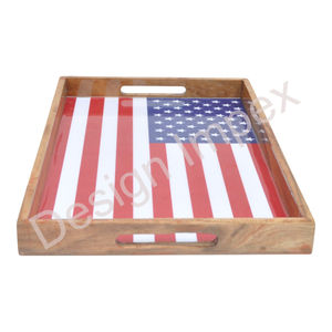 Bandeja para Servir Desayuno, Rectangular Grande, Bandejas Grandes de Uso Comercial Multiusos, Bandeja de Madera Desechable de Grado Alimenticio - Product Image 6