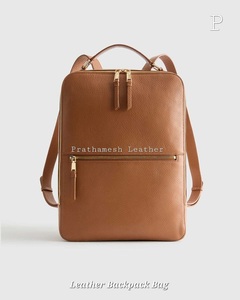 Mochila de cuero pulido Bolsa Segura Espaciosa Precio al por mayor Negocio clásico hecho a mano Fábrica Descuento directo a granel 2025 tendencia - Product Image 2