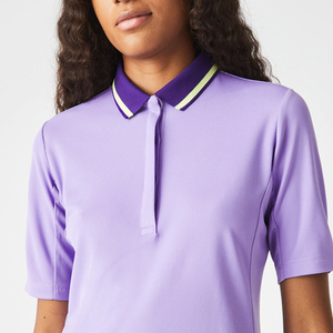 Impresión y diseño de logotipo personalizado Polos informales de alta calidad para mujer 100% algodón Slim fit manga corta Polos para mujer - Product Image 6