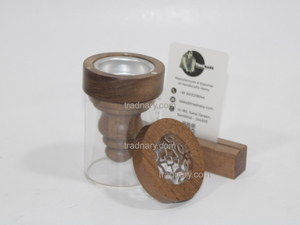 Quemador de incienso de productos árabes de Mubkhar de madera y acrílico más nuevo al por mayor, quemador de madera Bakhoor acrílico Mukhbar de diseño personalizado OEM - Product Image 4