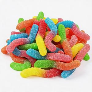 Vente en gros de bonbons gélifiés fruités acidulés personnalisés, sans gélatine, halal, doux et moelleux, en vrac, directement du fabricant - Product Image 2