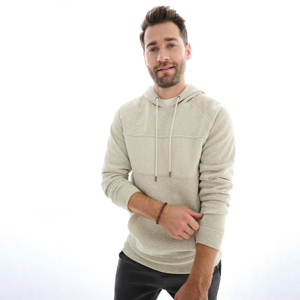 Sweat à capuche surdimensionné en coton personnalisable pour hommes Pull court de luxe Streetwear solide Sweatshirts à capuche pour hommes lourds - Product Image 5