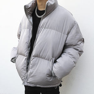 Veste matelassée unisexe avec logo personnalisé, vêtements de rue pour hommes, veste matelassée surdimensionnée, épaisse et chaude pour l'hiver, veste d'hiver pour hommes - Product Image 2