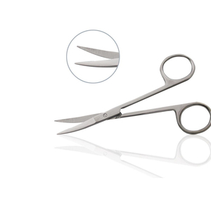 กรรไกรไอริสพร้อมปลายทังสเตนคาร์ไบด์กรรไกรม่านตาสำหรับใช้ในการผ่าตัดสัตวแพทย์ผลิตสินค้า OEM โลโก้ตามสั่ง - Product Image 6