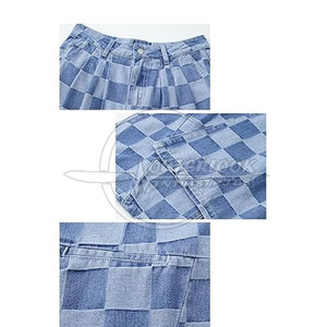 Gran oferta, pantalones informales de pierna ancha para mujer, pantalones informales de pierna ancha recta, pantalones de Hip Hop de Color personalizado - Product Image 5