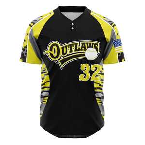 100% Polyester Baseball Softball Sportswear Uniformes de rêve personnalisés Conception respirante Prix raisonnable - Product Image 2