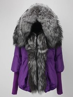 Personnaliser la vente en gros de la veste à col en fourrure pour femmes Fabricant de veste matelassée à capuche Fabricant de veste d'hiver coupe-vent lourde