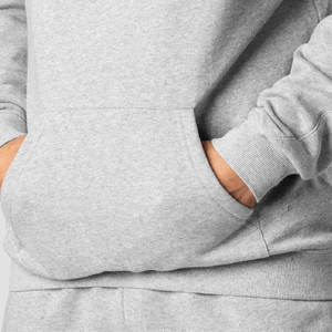 Ensemble décontracté deux pièces pour homme avec logo personnalisé, sweat à capuche et short, 100 % coton respirant - Product Image 4