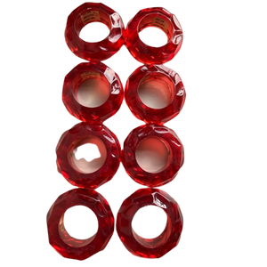 Fantaisie Design moderne élégant ronds de serviette décoration de Table réutilisable acrylique fête de noël mariage rond de serviette - Product Image 1