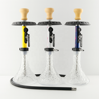 Chicha portable en verre, kit complet avec tuyau, bol et accessoires