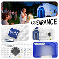 MWE Tente cube disco gonflable géante, structure pneumatique, prête à l'emploi, pour discothèque, événements commerciaux, mariages et fêtes, disponible pour la location