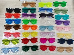 Lunettes de soleil légères monobloc pour femmes, monture fine en PC, unisexe, sans monture, tendance, pour l'été, vente en gros - Product Image 6