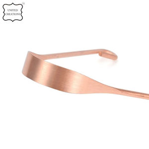 Grattoir de langue en acier inoxydable avec poignée pratique, personnalisable, OEM, nettoyeur de langue en cuivre - Product Image 5