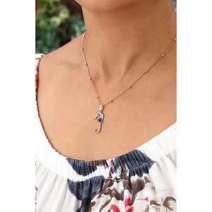 สร้อยคอเงินแท้ 925 ลายม้าน้ำและตาปีศาจ ผลิตในตุรกี - Product Image 2