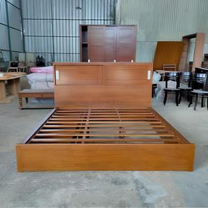 Cadre de lit en bois avec tiroirs de rangement, lit plateforme en bois brun pour chambre à coucher - Product Image 3