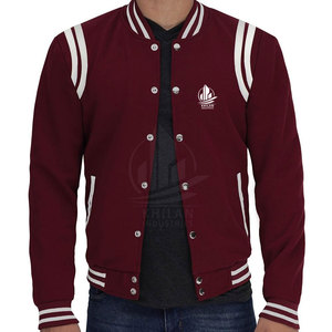 <b>Lightweight</b> Breathable Winter <b>Jacket</b> Custom Made New Style Letterman <b>Jacket</b> <b>for</b> <b>Men</b> Stand Collar Front Logo Made in Pakistan - Product Image 1