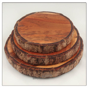 Latest Design Round Shaped Wedding Marble Tabletop Wooden Cake Stand for Home Decor Wedding and Restaurant Decor - Product Image 2