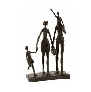 Escultura de aluminio fundido diseñada para evocar emociones, fortaleza, equilibrio elegante y una belleza artística refinada. - Product Image 1