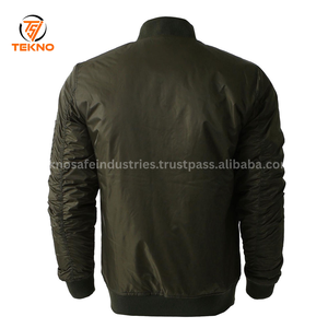 Chaqueta Bomber de satén de alta calidad para hombre: duradera, cómoda y perfecta para ropa informal de moda y estilo elegante Servicio OEM - Product Image 2