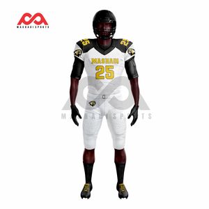 Tops brodés personnalisés Meilleur maillot de football américain à manches courtes à bas prix Vente en gros Drapeau américain Uniforme de football - Product Image 2