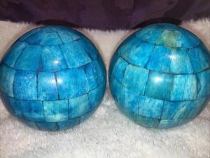 Boule décorative en résine blanche sur mesure avec incrustation sculptée, boule traditionnelle en os incrusté pour la décoration intérieure - Product Image 6