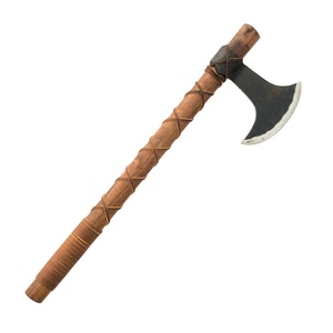 Hacha vikinga Damasco Profesional servicio OEM ODM de alta calidad personalizada al por mayor con hoja de acero al carbono y mango de madera de fresno - Product Image 1